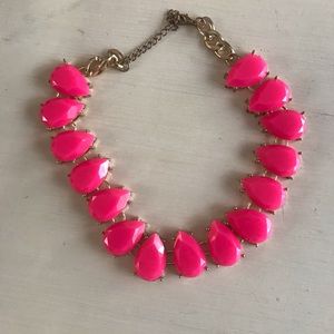Bright hot pink statement necklace